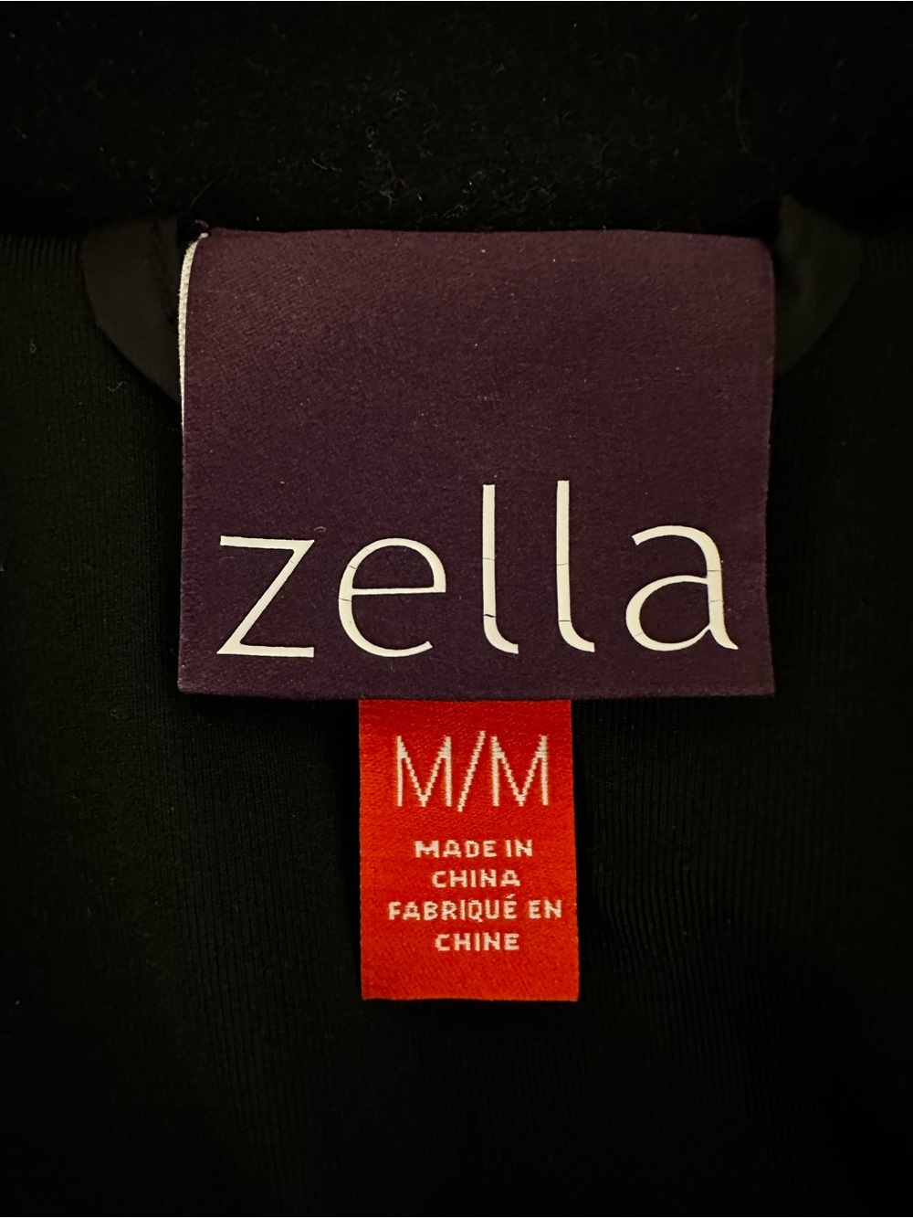 ZELLA Black Textured Quilted Moto Jacket Athleisure Minimalist - Picture 7 of 7